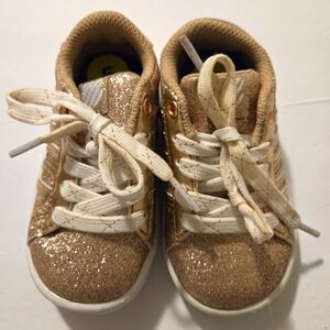 New Baby Gold Glitter K-swiss Size 5